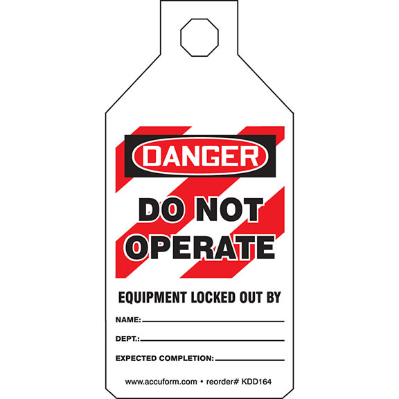 Panduit Corp - PAN PSL-1018 LOCKOUT, TAB TAG, DGR