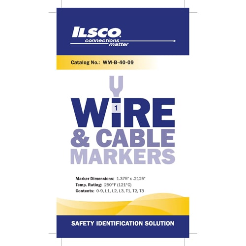 Ilsco - ILSCO WM-B-40-09 WM BOOK 0-9, L1, L