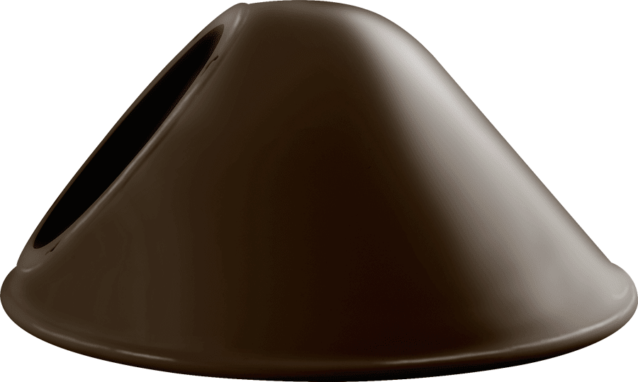 Rab Electric Mfg - RAB GSAC11BWN ANGLED CONE SHADE 11"