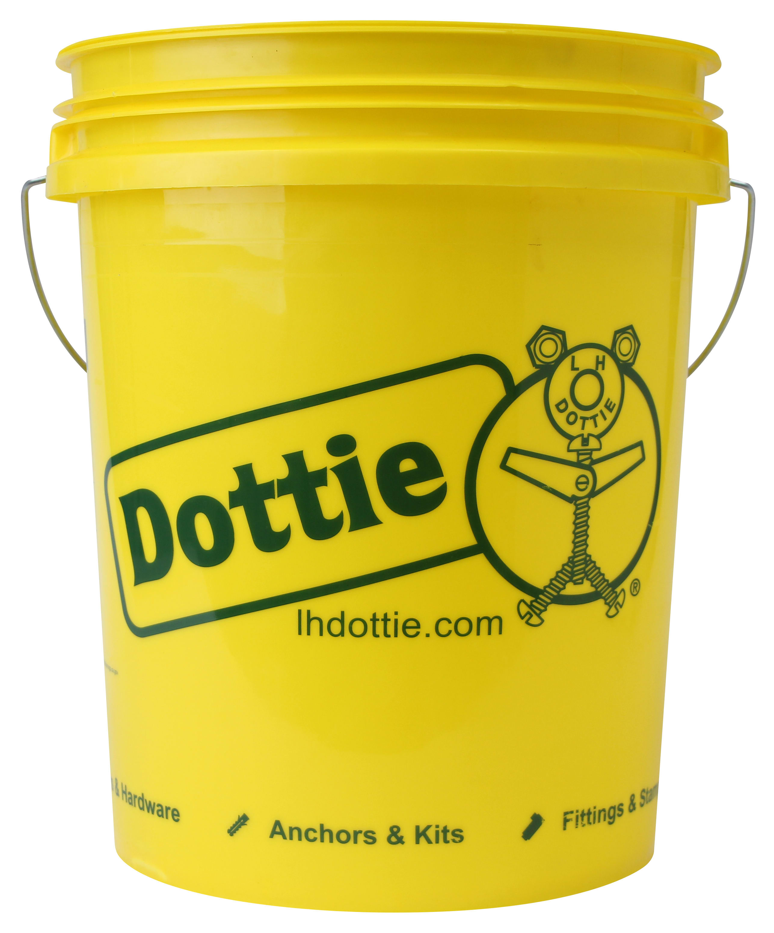 LH Dottie Co - Dottie D5P 5-Gallon Multipurpose Pail, Contractor Grade, Polypropylene