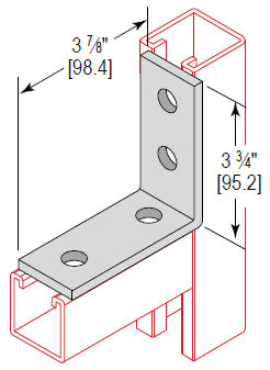 Minerallac Co. - MINRLAC CA4HS6 4 HOLE CORNER ANGLE