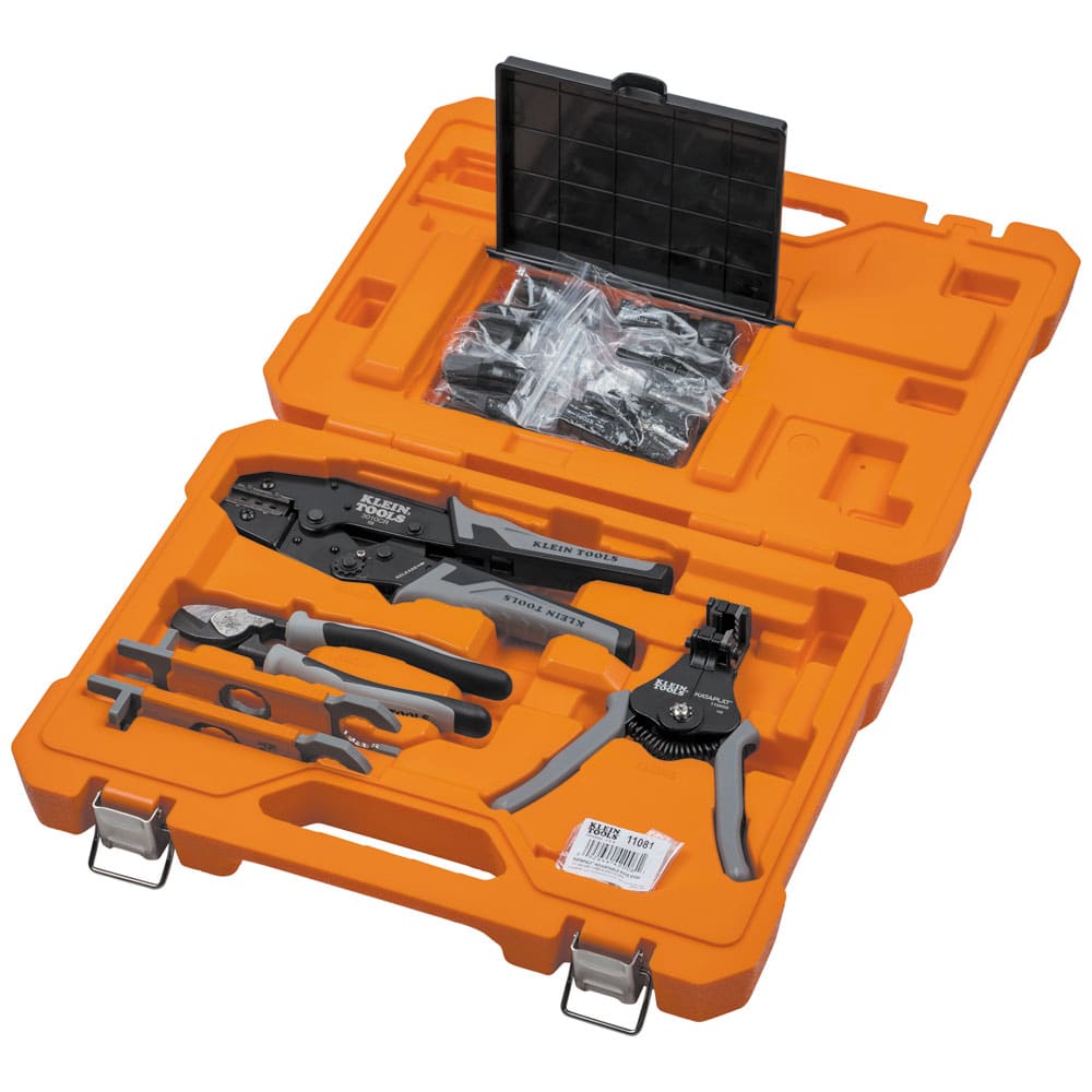 Klein Tool - Klein 92919S PV Connection Solar Tool Kit, includes Wrench, Stripper, Crimper & Cable Cutter