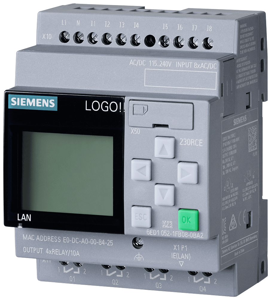 Siemens - S-A 6ED10521FB080BA2 LOGO 230RCE, 8