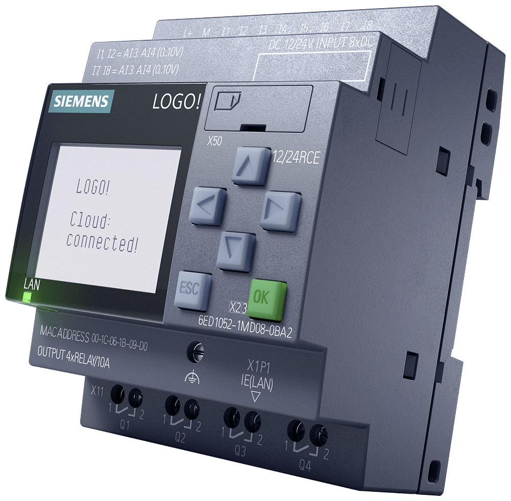 Siemens - S-A 6ED10521MD080BA2 LOGO 12/24RCE
