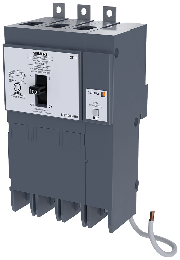 Siemens - S-A B330GFHH BRK HBQDPF GFCI 5MA 3P