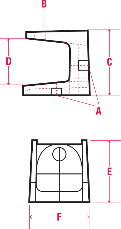 RobRoy - Plasti-Bond PB502 Ferrous Metal Plastic Encapsulated Screw Beam Clamp