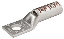 Ilsco - Ilsco CLWS-6-12 SureCrimp® Copper Compression Lug, Conductor Size 6, 1 Hole, 1/2in Bolt Size, Long Barrel, Sight Window, Tin Plated, UL, CSA