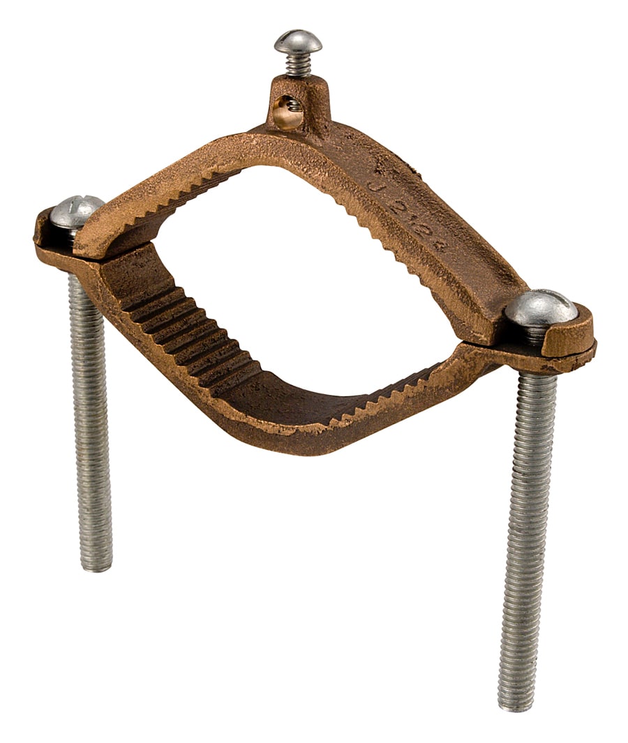 Ilsco - Ilsco J2124 Permaground Bronze Ground Clamp, Conductor Range 4-10, Pipe Sizes 2-1/2 to 4in