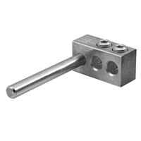 Ilsco - Ilsco PTT-2L-0-Z Aluminum Pole Type Overhead Transformer Lug, Dual Rated, Conductor Range 1/0-14, 2 Ports, Left Handed