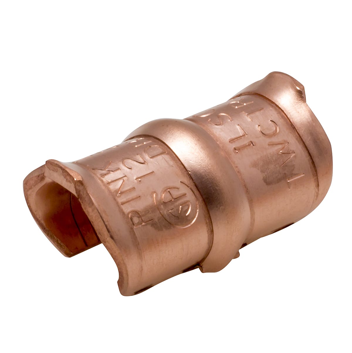 Ilsco - Ilsco TWCTR2T12 Permaground Copper Thin Wall C-Tap, Main Conductor Range 2-4, Tap Range 4-12, Pink Color Code, UL
