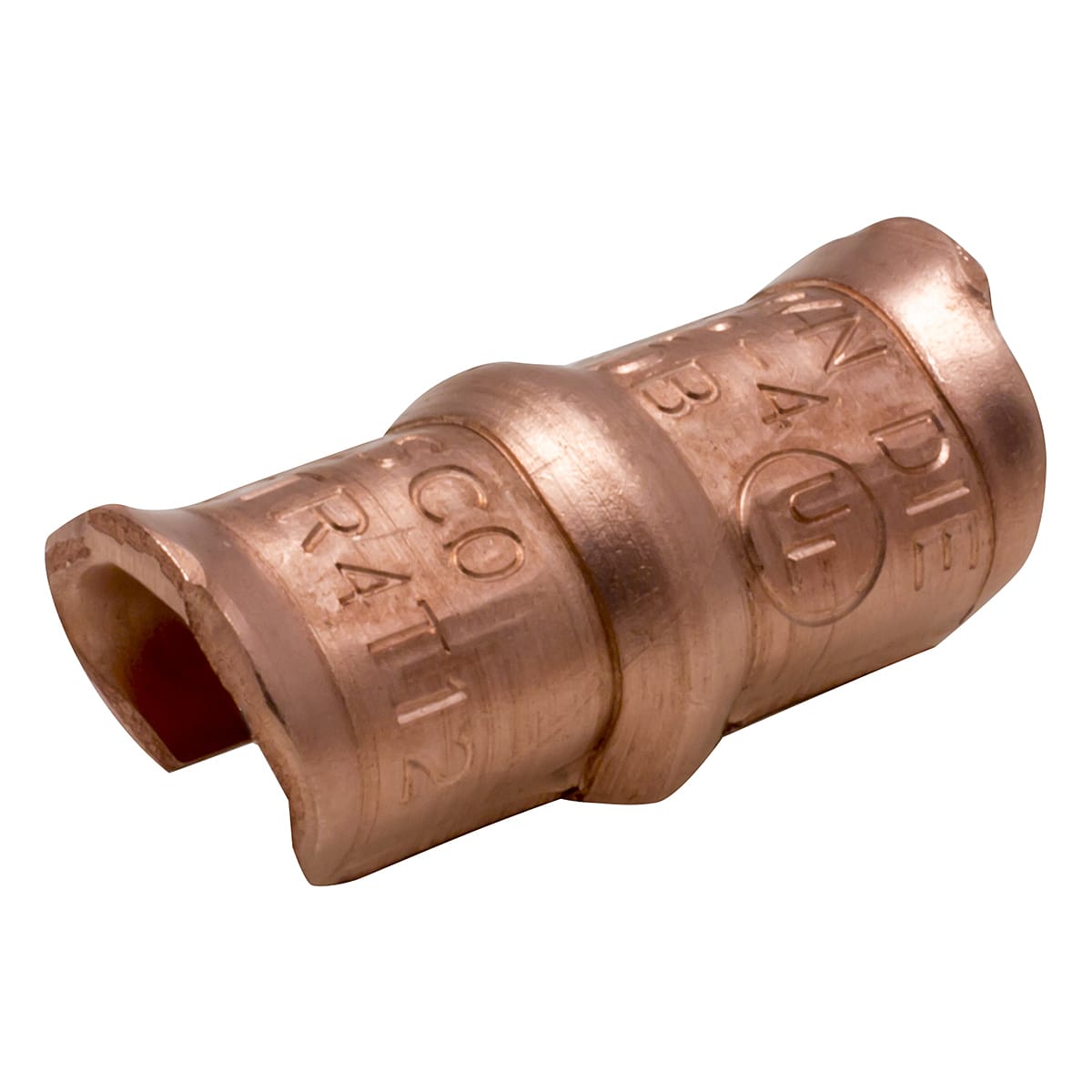 Ilsco - Ilsco TWCTR4T12 Copper Thin Wall C-Tap, Run 4-6 AWG, Tap 6-12 AWG, Brown Die