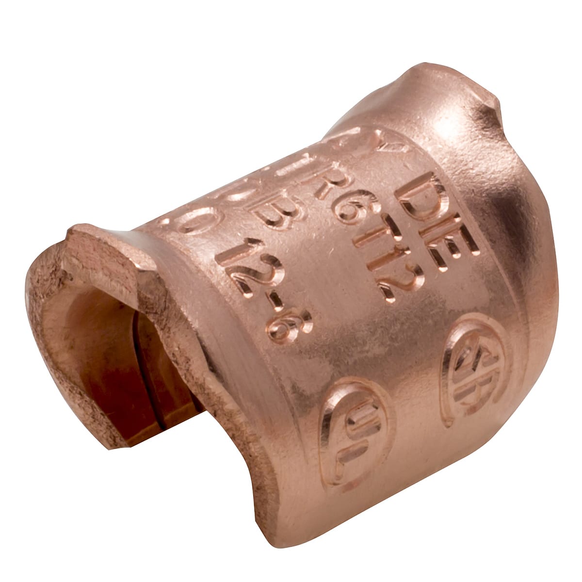 Ilsco - Ilsco TWCTR6T12 Permaground Copper Thin Wall C-Tap, Main Conductor Range 6-8, Tap Range 8-12, Gray Color Code, UL
