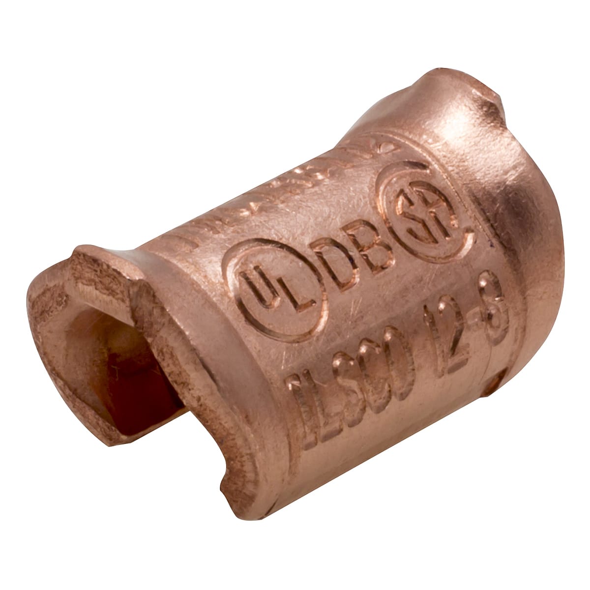 Ilsco - Ilsco TWCTR8T12 Permaground Copper Thin Wall C-Tap, Main Conductor Range 8-10, Tap Range 10-12, Blue Color Code, UL