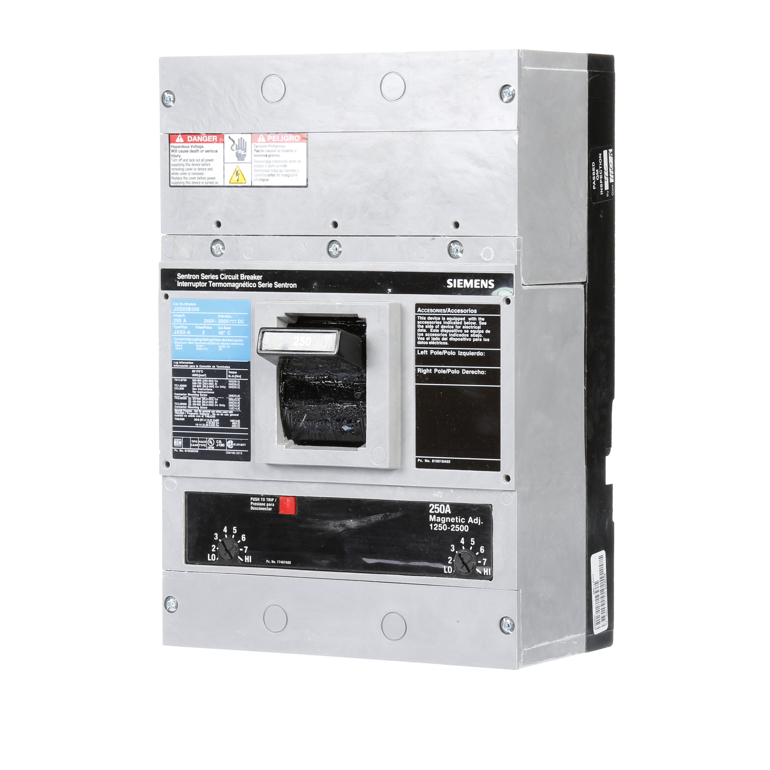 Siemens - Siemens JXD22B200 BRKR JD2 2P 240V 200A