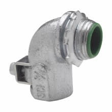 Crouse-Hinds - Crouse-Hinds Series ACB3890 3/8 Inch Malleable Iron FMC 90 Degrees AC/MC Connector