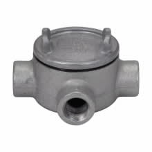 Crouse-Hinds - Crouse-Hinds GUAT59 1-1/2" Hub 5" Cover Opening Cast Iron Conduit Outlet Box with Cover