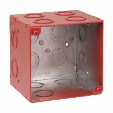 Crouse-Hinds - Crouse-Hinds Series TP413RED 4 x 4 x 3-1/2 Inch Steel Welded Square Outlet Box
