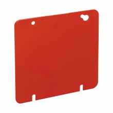 Crouse-Hinds - Crouse-Hinds TP568RED 4-11/16" Square Box Cover, Flat Blank, Steel - RED