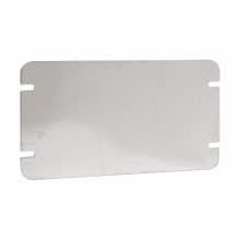 Crouse-Hinds - Crouse-Hinds Series TP802 7 Inch Steel Flat Blank 2-Gang Box Cover