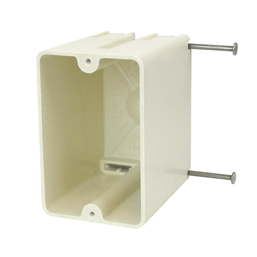 Allied Moulded Products - Allied Moulded Products 9327-N 3-1/4 x 2-3/8 x 3-1/4 Inch 20.5 In. 1-Gang Switch/Receptacle Outlet Box