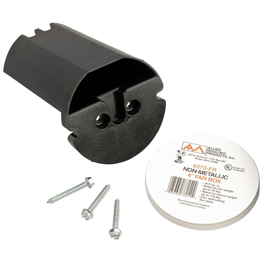 Allied Moulded Products - Allied Moulded Products 9373-FR 4 x 6 Inch 16.5 Inch . Molded-In Speed Clamp Paddle Fan and Fixture Support Box