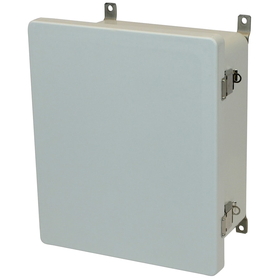 Allied Moulded Products - Allied Moulded Products AM1426L 14 x 12 x 6 Inch NEMA 4X Fiberglass Enclosed Quick Release Latch Hinged Cover