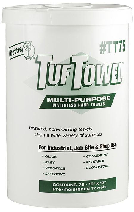 LH Dottie Co - LH Dottie TT75 75 Count Pre-Moistened Multi-Purpose Hand Tuff Towel