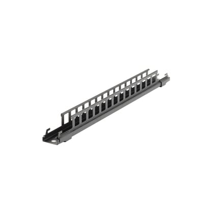 Panduit Corp - Panduit WGTB24BL The Black powder coated bracket is used to support a 24 (609.6 mm) wide, from the ceiling using a pair of 1/2 (12 mm) threaded rod drops