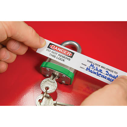 Panduit Corp - PAN PSL-1028 PADLOCK LBLS, DGR DO N