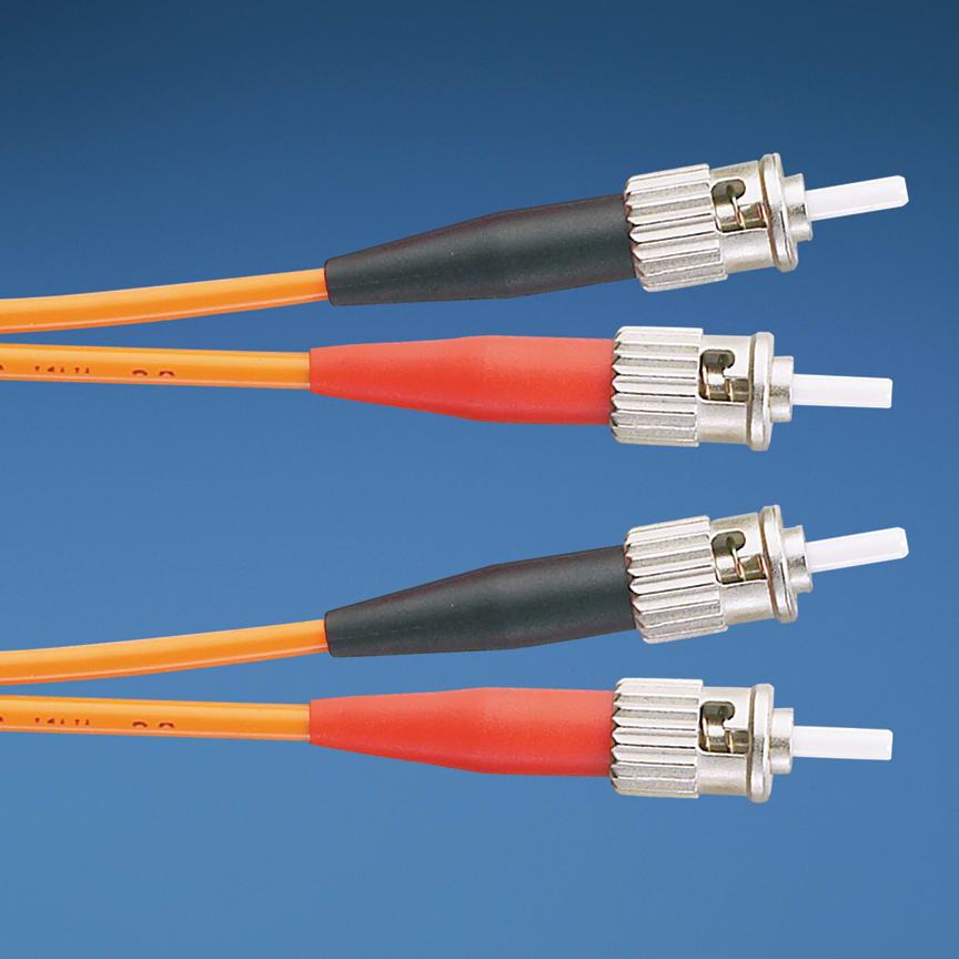 Panduit Corp - Panduit F6D2-2M1Y Multimode Duplex Patch Cord, 3mm Jacketed Cable (two St Connectors On Each End) . 62.5/125m.