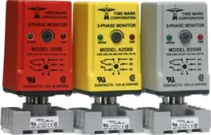 Time Mark Corp. - Time Mark Corp 257B 2.4 W 208/240 Vac 240 Volt Red Case 3-Phase Power Monitor