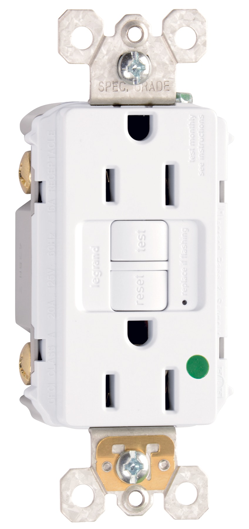 Pass & Seymour / Legrand - Pass & Seymour 1597-HG 15A 125V Self Test GFCI Brown