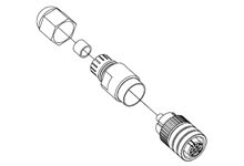 Woodhead - WOOD 8A4000-31 MIC 4P F-ATTCH STR P