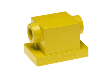 Woodhead - Woodhead F.D. Yellow Glass-Filled Polyester Box, Corrosion-Resistant, (2) 3/4" Threaded Knockout Openings