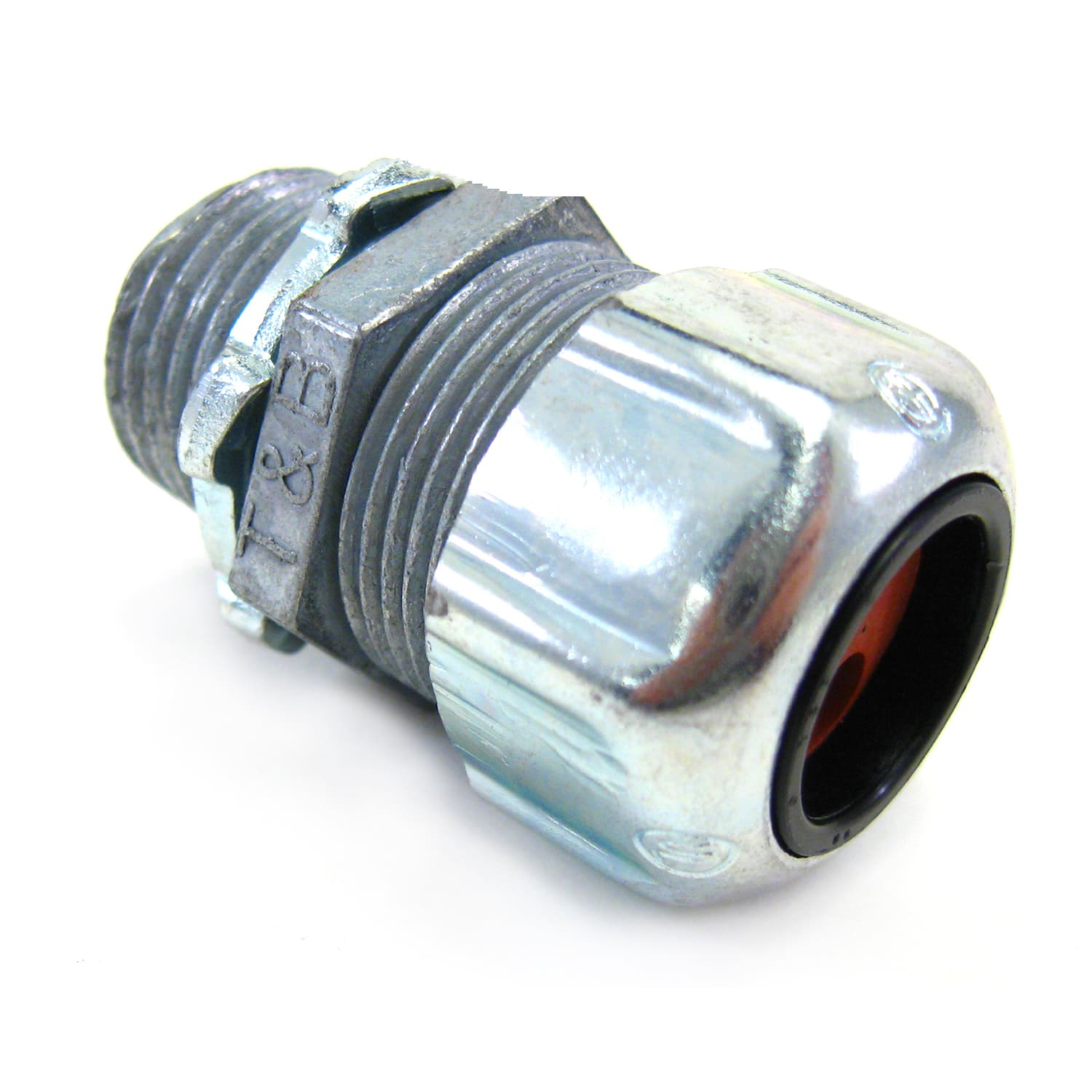 Thomas & Betts Co - Thomas & Betts 2530-2 3/4" Straight General Purpose Cable Gland / Strain Relief Cord Connector, 2 Holes - Cord Dia.: .220