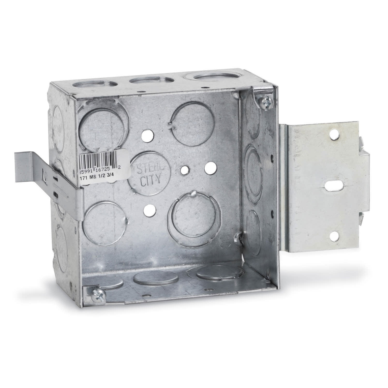 Thomas & Betts Co - Steel City 52171-MS-1/2-3/4 4 x 2-1/8 Inch Steel Box