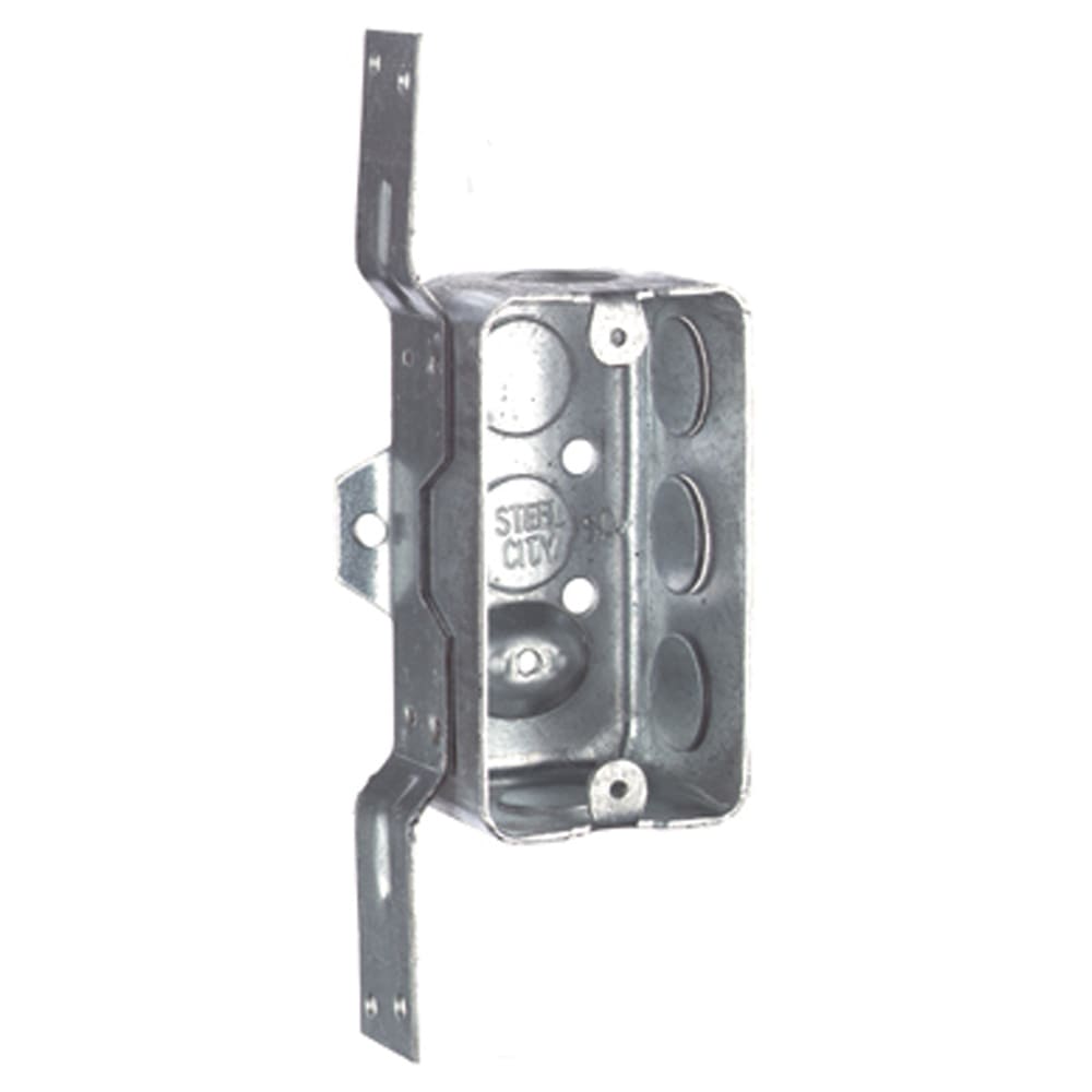 Thomas & Betts Co - Steel City 58361-V-1/2 4 x 2-1/8 Inch Dimensions 13cu.in Steel Utility Box with 1/2 Inch Knockouts