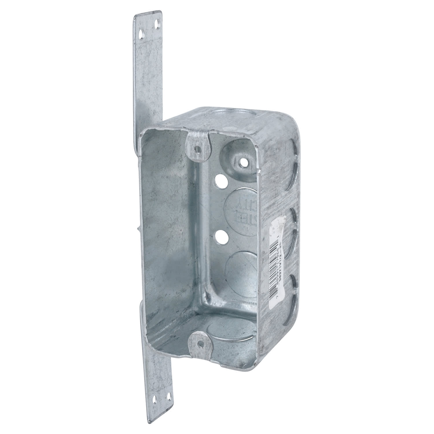 Thomas & Betts Co - Steel City 58371-V-1/2-25 Steel Handy/Utility Box, 4" x 2-1/8" x 2-1/8", 14.5 cu.in. w/ 1/2" KOs and "CV" Bracket