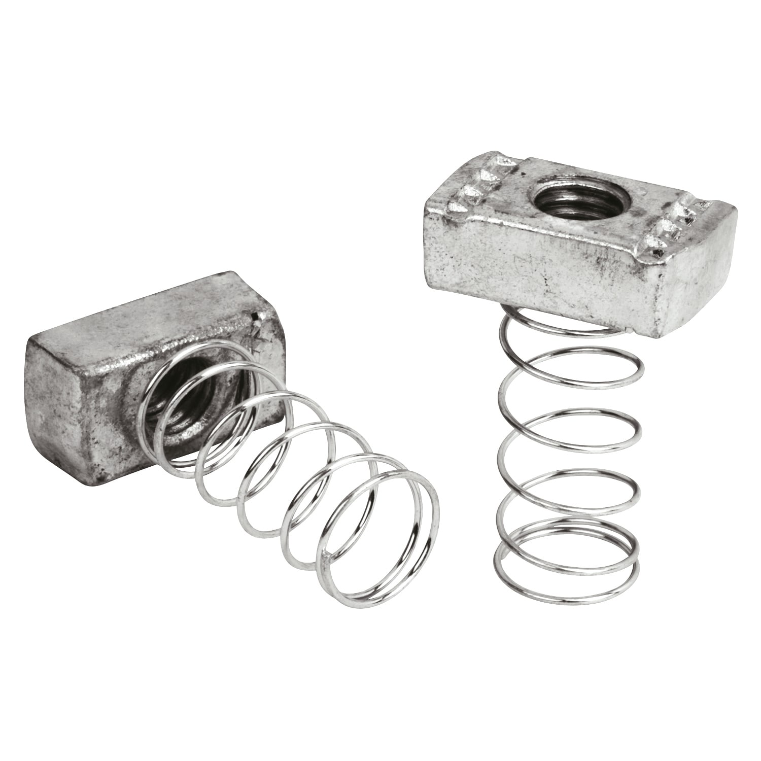 Thomas & Betts Co - Superstrut A100-3/8 3/8" Steel Spring Nut w/ SilverGalv finish
