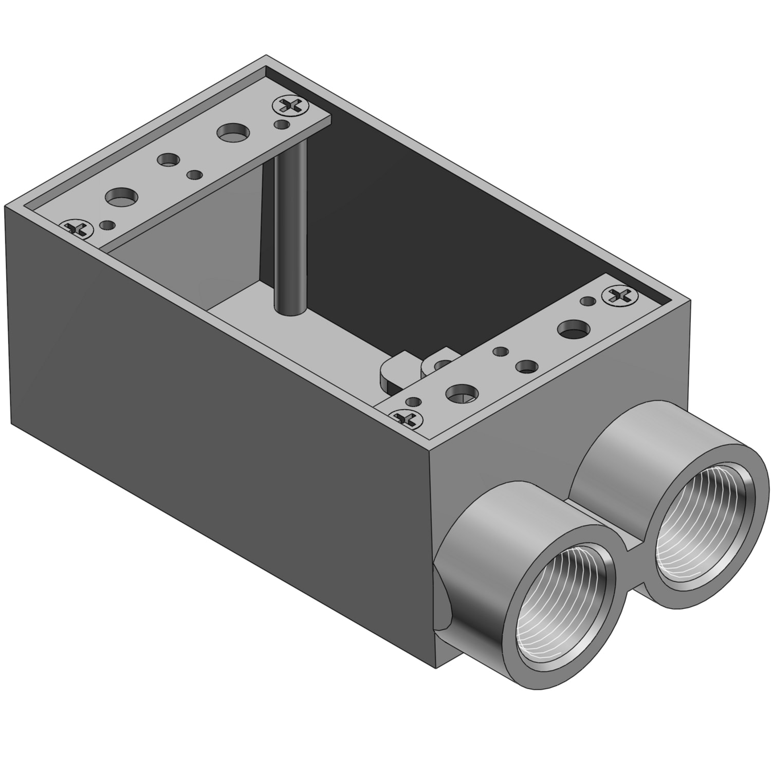 Thomas & Betts Co - RDOT AFSS-2 3/4 IN,1G-FS BOX,ALUM,D-END,2 HOLE