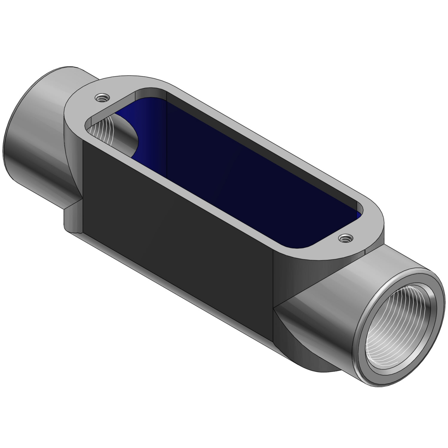 Thomas & Betts Co - Thomas & Betts C68 2" C-Shape Conduit Body w/ BlueKote® Internal Coating, Form-8