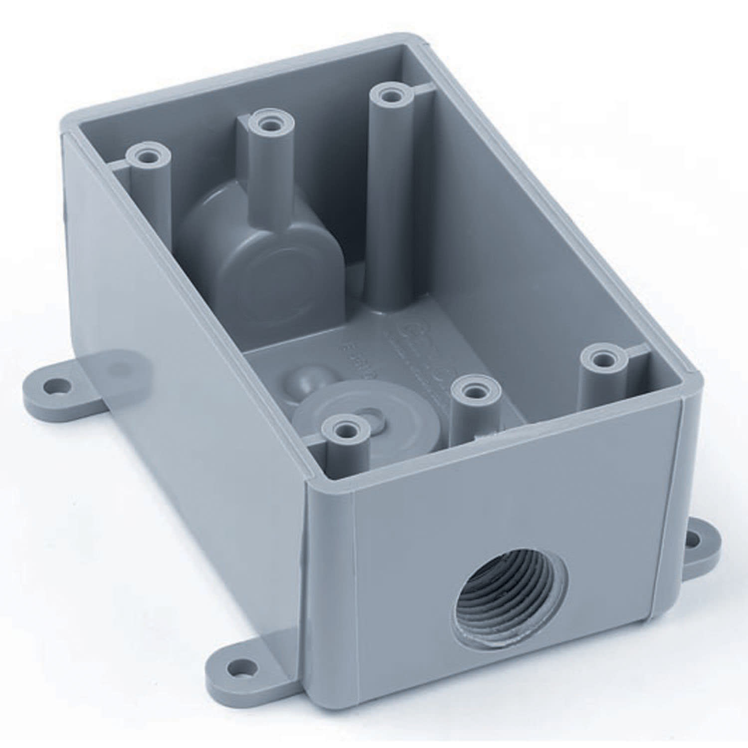 Thomas & Betts Co - Carlon E381D-CAR Weatherproof 1/2 Rectangular Gray T-Box