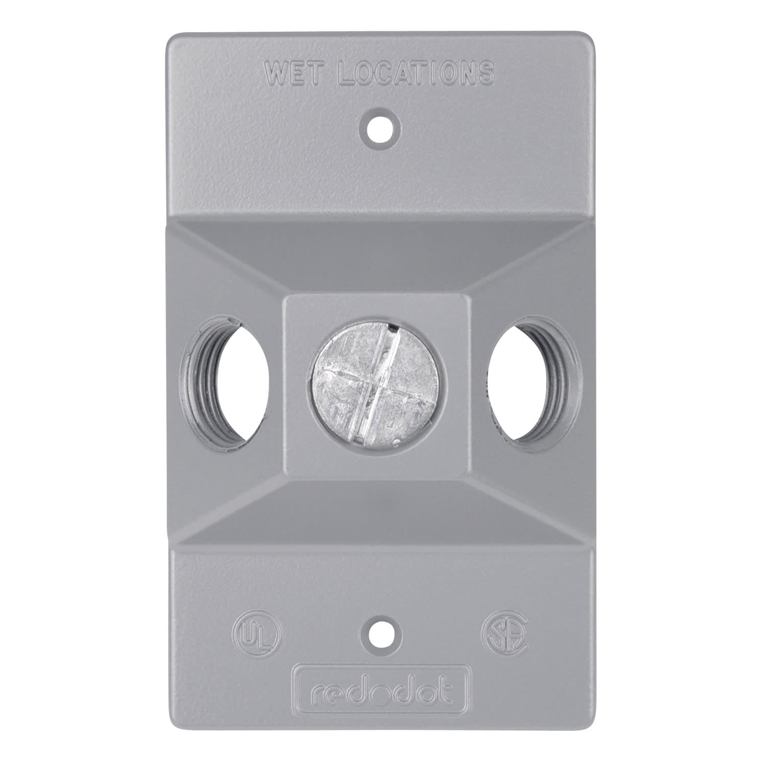 Thomas & Betts Co - Red Dot DLC-31 3-Hole 1/2 Inch Shrink Wrap Rectangular Cover