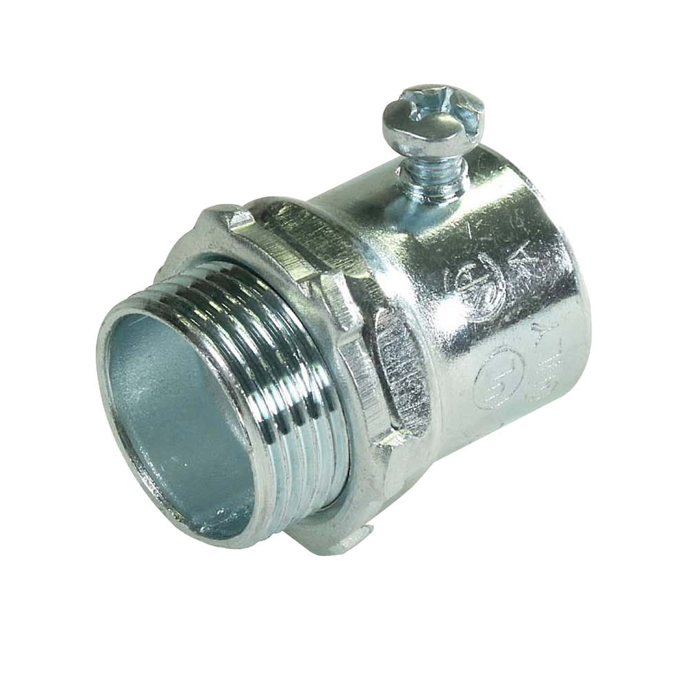 Thomas & Betts Co - Steel City TC122A-FA 3/4" EMT Set Screw Connector, Steel, Non-Insulated - RED Fire Alarm