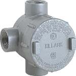 Killark - Hubbell Electrical Systems GESTT-4M 1-1/4 Inch Iron Type X Conduit Outlet Body