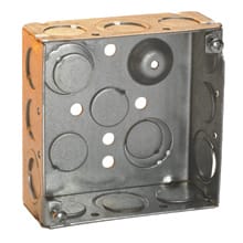 Crouse-Hinds - Crouse-Hinds Series TP395 4 x 4 x 2-1/8 Inch Steel Square Two Device Box