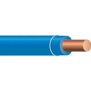 Copper Wire - THHN #14 Solid Copper BLUE Wire (2500ft Reel)