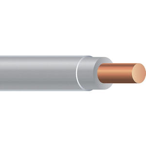 Copper Wire - THHN #14 Solid GRAY Wire, Copper Conductor (500ft Spool)