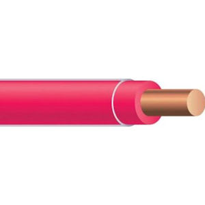 Copper Wire - THHN #12 Solid RED Wire, Copper Conductor (2500ft Reel)
