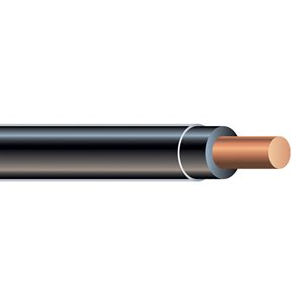 Copper Wire - THHN #12 Solid BLACK Wire, Copper Conductor (500ft Spool)
